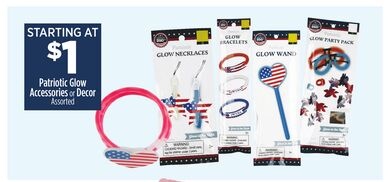 Patriotic Glow Accessories or Decor