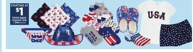 Patriotic Apparel, Accessories, Socks or Shoes