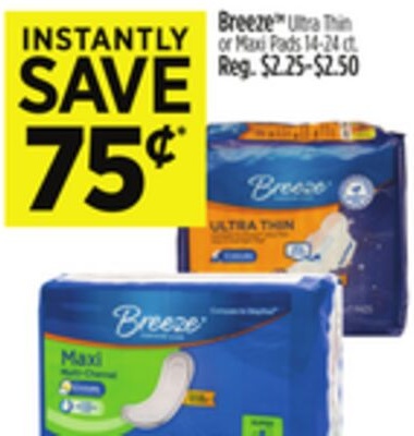 Breeze™ Ultra Thin or Maxi Pads