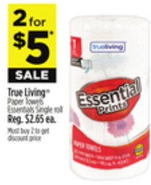 True Living® Paper Towels Essentials