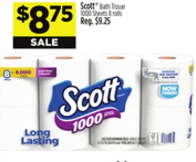 Scott® Bath Tissue 1000 Sheets