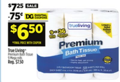 True Living® Premium Bath Tissue