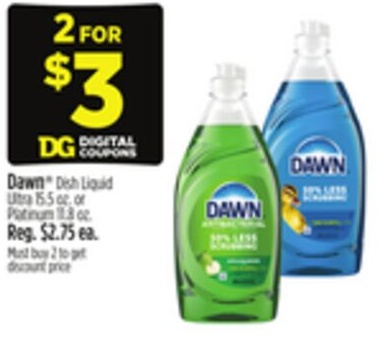 Dawn® Dish Liquid Ultra or Platinum