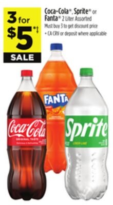 Coca-Cola®, Sprite® or Fanta®