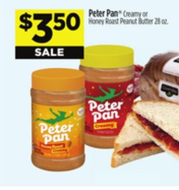 Peter Pan® Creamy or Honey Roast Peanut Butter