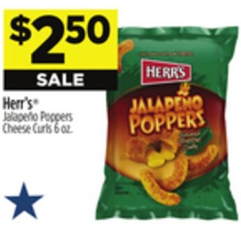 Herr's® Jalapeño Poppers Cheese Curls