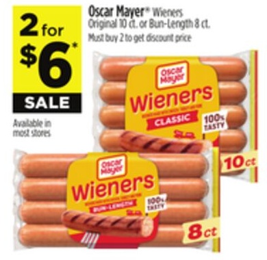 Oscar Mayer® Wieners Original or Bun-Length