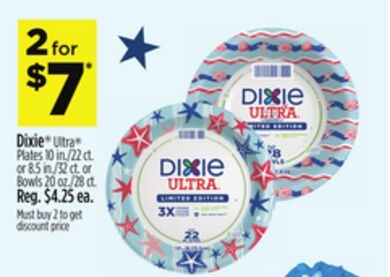 Dixie® Ultra® Plates 10 in./22 ct. or 8.5 in./32 ct. or Bowls 20 oz./28 ct.