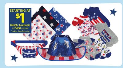 Patriotic Accessories and Socks Assorted