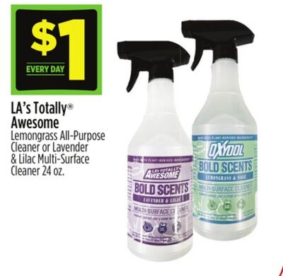 LA's Totally® Awesome Lemongrass All-Purpose Cleaner or Lavender & Lilac Multi-Surface Cleaner
