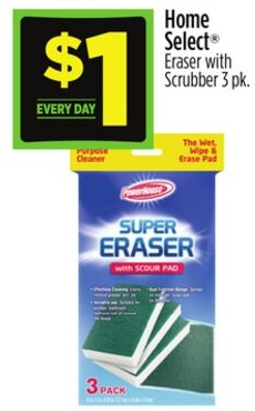 Home Select® Eraser with Scrubber