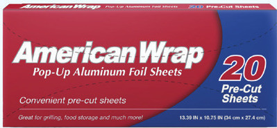 American Wrap® Aluminum Sheets 20 ct. or Foil 20 sq. ft.