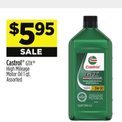 Castrol® GTX® High Mileage Motor Oil