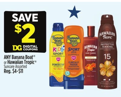 ANY Banana Boat® or Hawaiian Tropic® Suncare