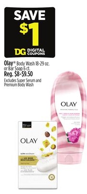 Olay® Body Wash 18-29 oz. or Bar Soap 6 ct.