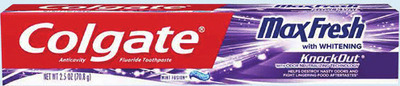 Colgate® Toothpaste MaxFresh® 4.5 oz. or Larger, Total® 3 oz. or Larger, Optic White® 3.2 oz. or Larger or Sensitive 4.6 oz. or Larger 1-3 ct.