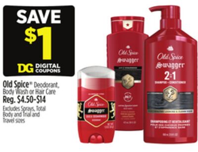 Old Spice® Deodorant, Body Wash or Hair Care