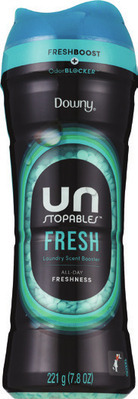 Tide 30-34 oz, Downy Infusions 26 oz, rinse 25.5 oz, beads 7.8 oz, sheets 50, 120 ct., Bounce 120 ct., mega 60 ct., Gain 44 or 51 oz.