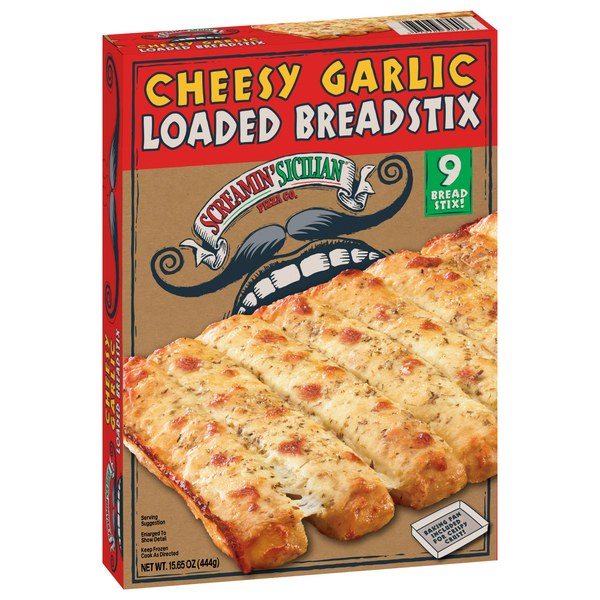 Screamin' Sicilian Pizza Co., Cheesy Garlic Loaded Breadstix, 9Ct | $8.99 - $4.99