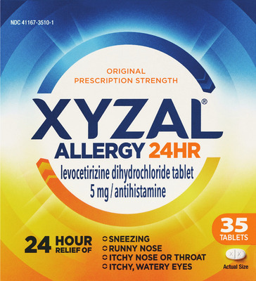 Adult Nasacort 120 sprays, Allegra 24 gelcaps, 30 tablets or Xyzal 35 ct.