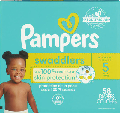 Pampers Swaddlers or Easy Ups boxed Super Pack