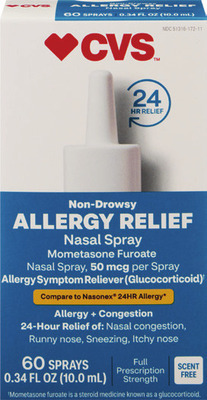 CVS Brand Fluticasone 72, 144 sprays, combo pks., Mometasone or Triamcinolone 60 sprays