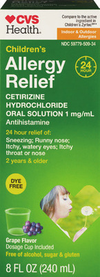 ALL CVS Brand children's allergy relief