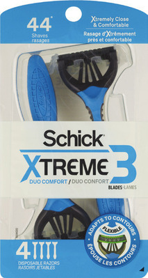 ANY Schick/Skintimate 4 ct., 12 ct. or Schick Xtreme 3 ct. disposable razors