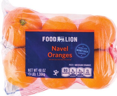 Food Lion Navel Oranges