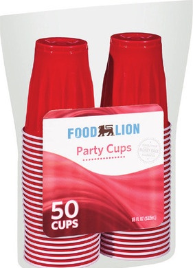 Food Lion Party Cups