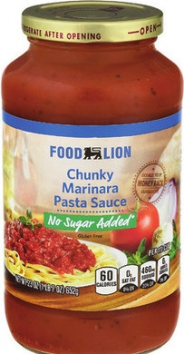 Food Lion Pasta Sauce