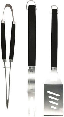 Family Chef Deluxe BBQ Tool Set 3 pc. or 3 in 1 Nylon Grill Brush