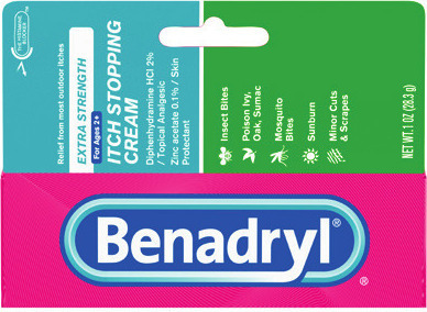 Benadryl Itch Stopping Cream