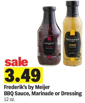 Frederik's by Meijer BBQ Sauce, Marinade or Dressing