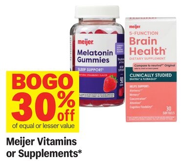 Meijer Vitamins or Supplements*