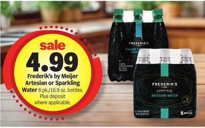 Frederik's by Meijer Artesian or Sparkling Water