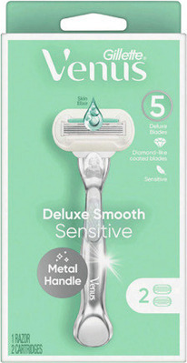 Venus ComfortGlide 5 Blade or Extra Smooth Sensitive Contour Handle and 2 Refills