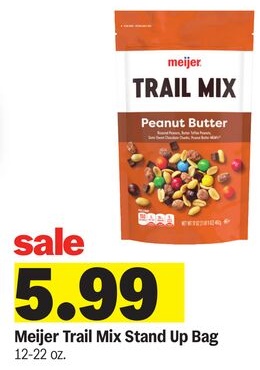 Meijer Trail Mix Stand Up Bag