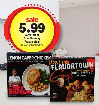 Guy Fieri or Chef Ramsay Frozen Meal