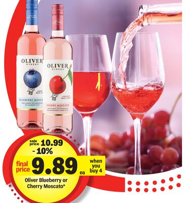 Oliver Blueberry or Cherry Moscato*