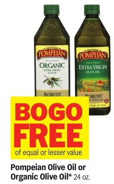 Pompeian Olive Oil or Organic Olive Oil