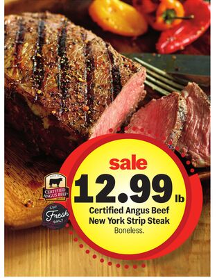 Certified Angus Beef New York Strip Steak