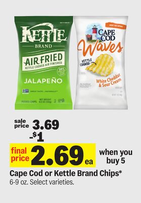 Cape Cod or Kettle Brand Chips*