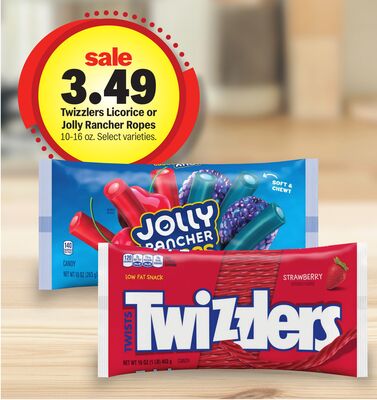 Twizzlers Licorice or Jolly Rancher Ropes