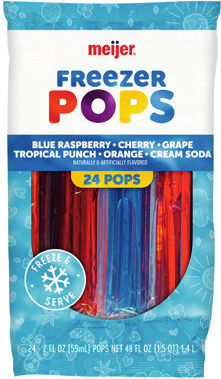 Meijer Freezer Pops