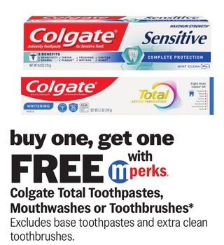 Colgate Total Toothpastes, Mouthwashes or Toothbrushes*