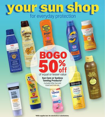 Sun Care or Sunless Tanning Products*