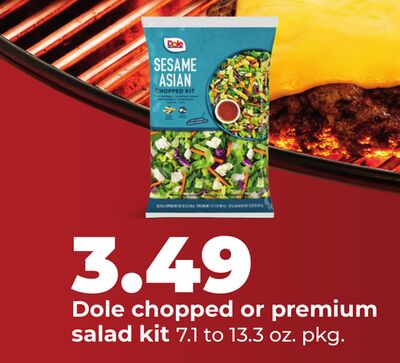 Dole chopped or premium salad kit