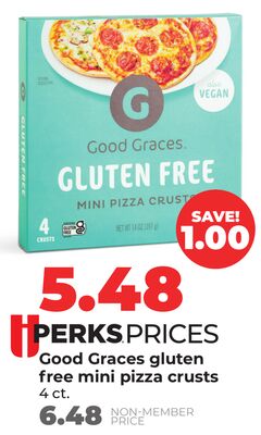 Good Graces gluten free mini pizza crusts