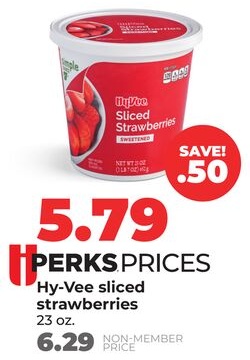 Hy-Vee sliced strawberries